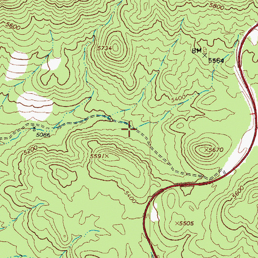Topographic Map of Rock Spring Well, AZ