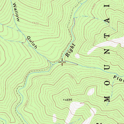 Topographic Map of Flower Gulch, CA