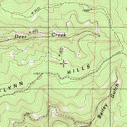 Topographic Map of Flynn Hills, CA