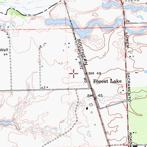 Topographic Map of Forest Lake, CA