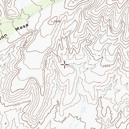 Topographic Map of South Cactus Tank, AZ
