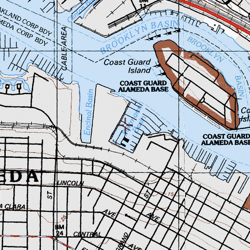 Topographic Map of Fortmann Basin, CA