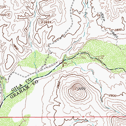 Topographic Map of Lake Takalai, AZ