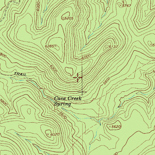 Topographic Map of Tank Dam, AZ