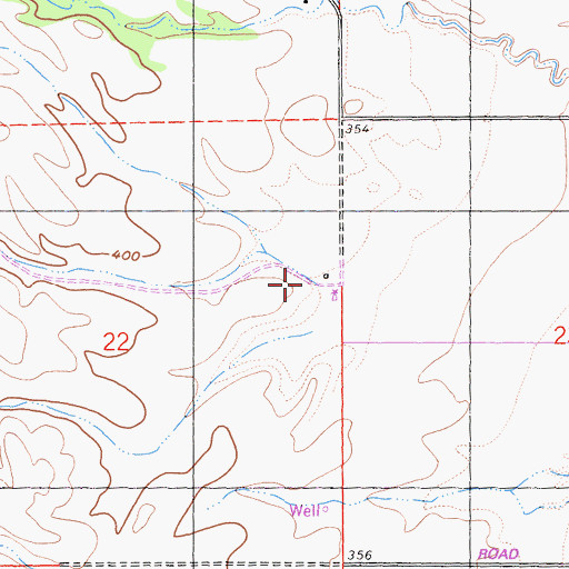 Topographic Map of Fox Canyon, CA