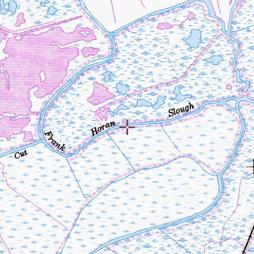 Topographic Map of Frank Horan Slough, CA