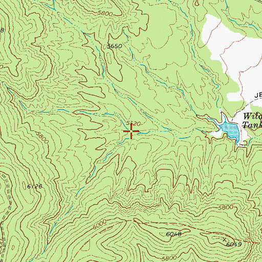 Topographic Map of Wild Steer Dam, AZ