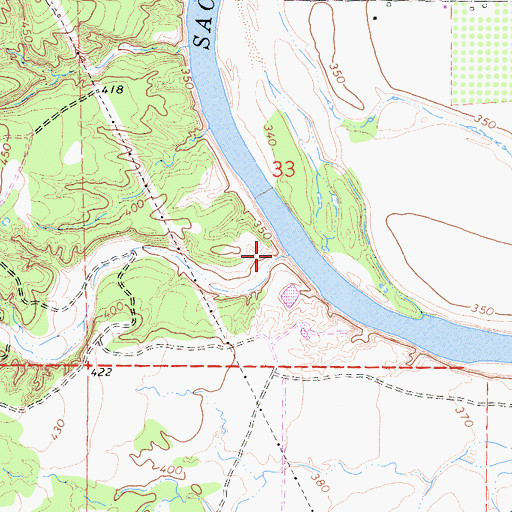 Topographic Map of Frazier Creek, CA