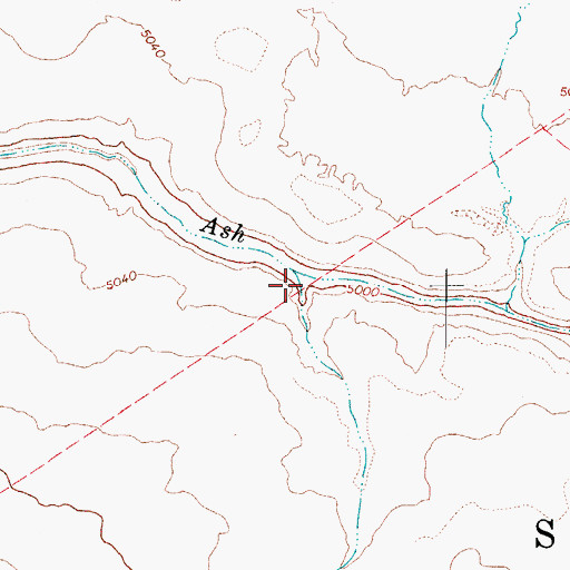 Topographic Map of 7-B Dam, AZ