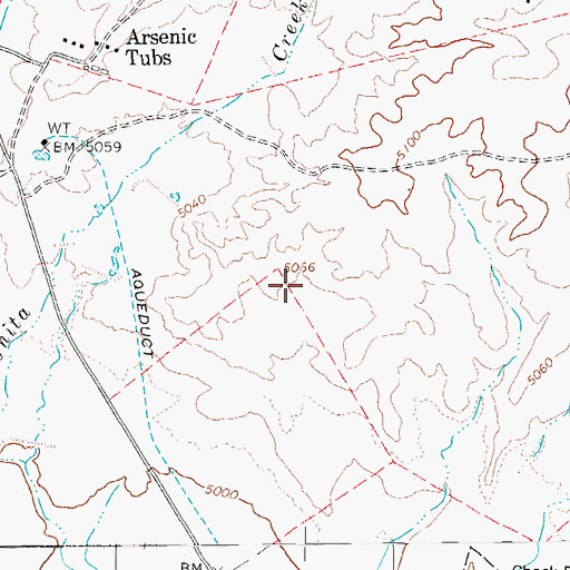 Topographic Map of Allan Dam, AZ