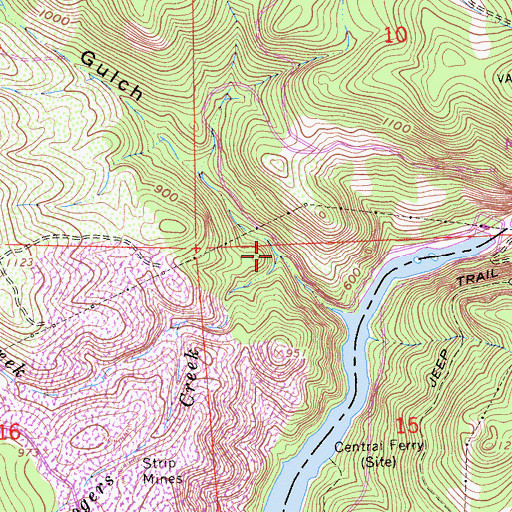 Topographic Map of French Creek, CA