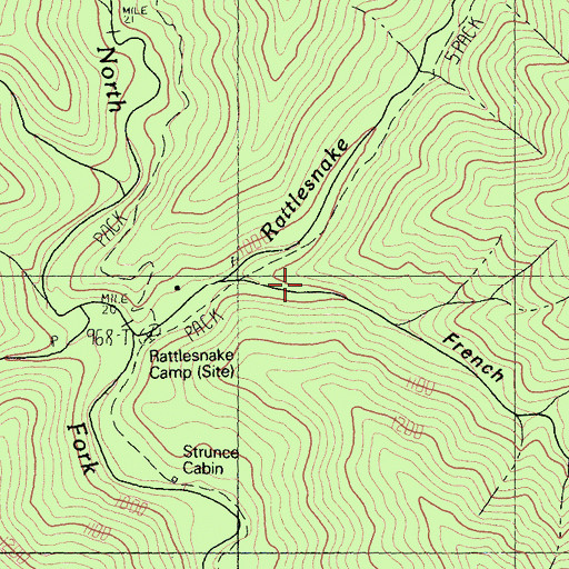 Topographic Map of French Gulch, CA