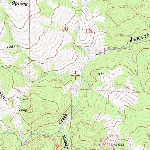 Topographic Map of Frenchman Creek, CA
