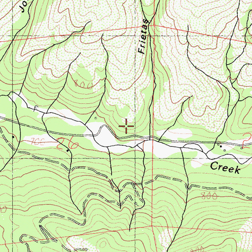 Topographic Map of Frietas Gulch, CA