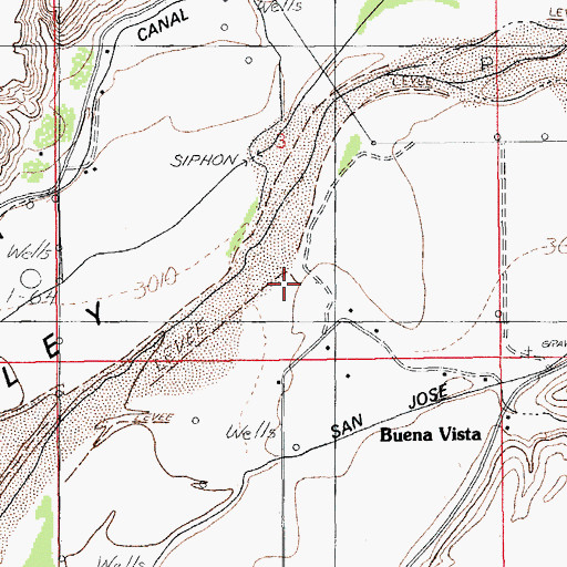 Topographic Map of Baker Ranch, AZ