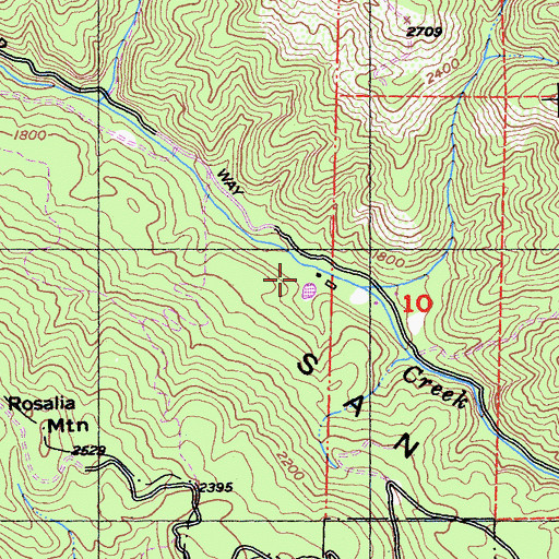 Topographic Map of Future Farmers of America Camp, CA