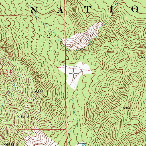 Topographic Map of Bar X Trick Tank, AZ