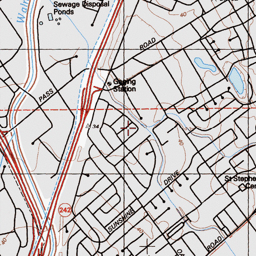 Topographic Map of Galindo Creek, CA