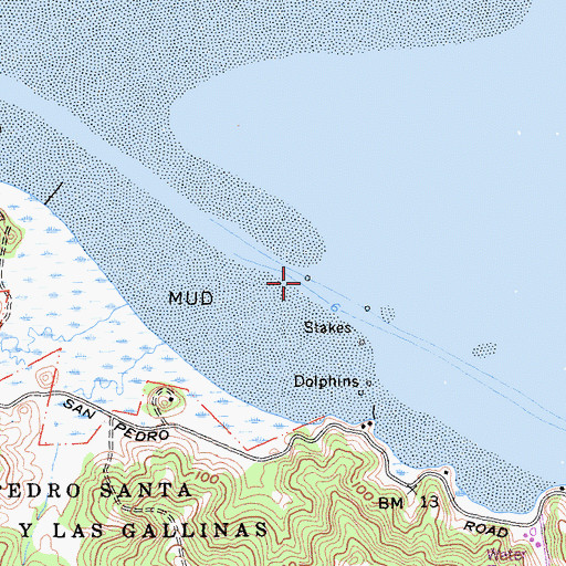 Topographic Map of Gallinas Creek, CA