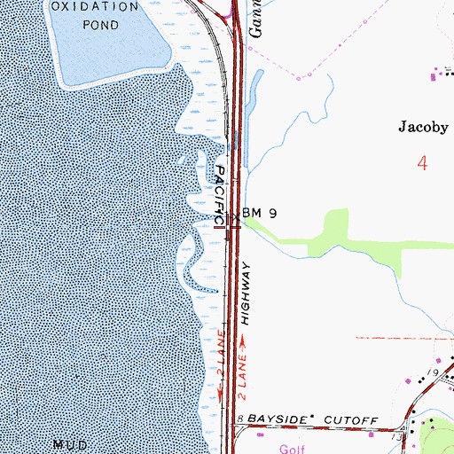 Topographic Map of Gannon Slough, CA