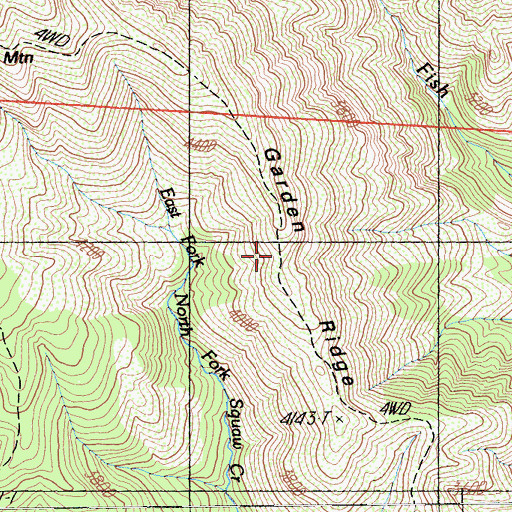 Topographic Map of Garden Ridge, CA