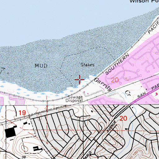 Topographic Map of Garrity Creek, CA