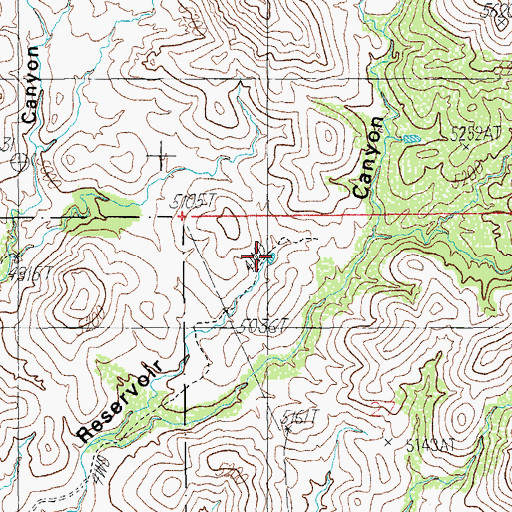 Topographic Map of Big Tank, AZ