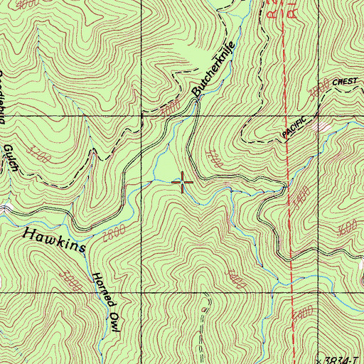 Topographic Map of Ghost Camp, CA