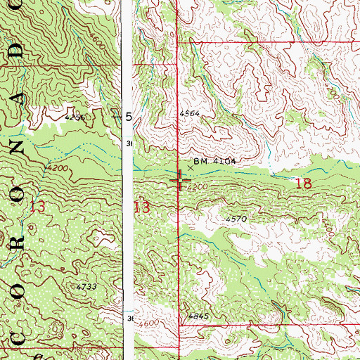 Topographic Map of Black Rock Dam Tank, AZ