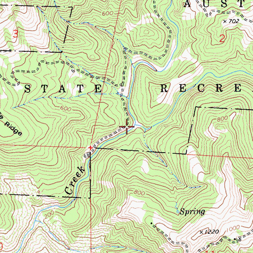 Topographic Map of Gilliam Creek, CA