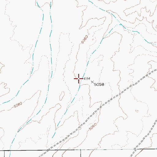 Topographic Map of Bob Tail Dam, AZ