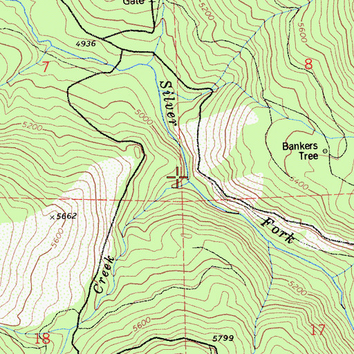 Topographic Map of Girard Creek, CA