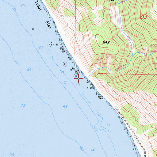 Topographic Map of Gitchell Creek, CA