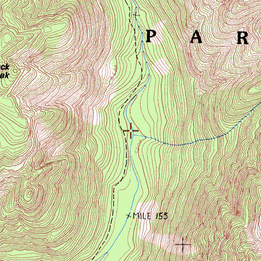 Topographic Map of Glacier Creek, CA