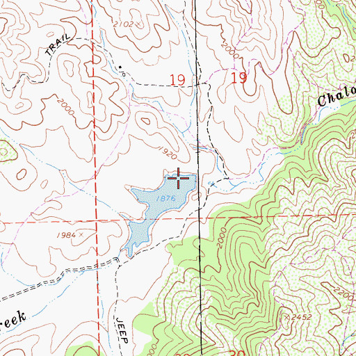 Topographic Map of Gloria Valley, CA