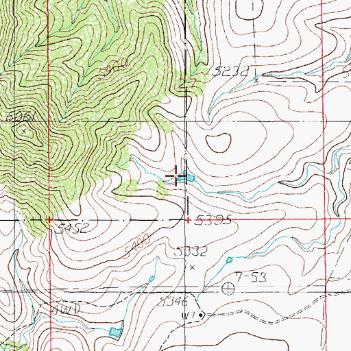 Topographic Map of Boundary Tank, AZ