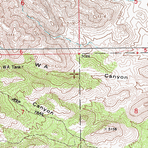 Topographic Map of Boundary Tank, AZ