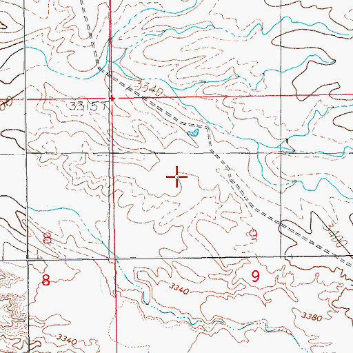 Topographic Map of Bridge Dam, AZ