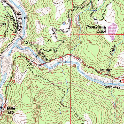 Topographic Map of Goforth Creek, CA