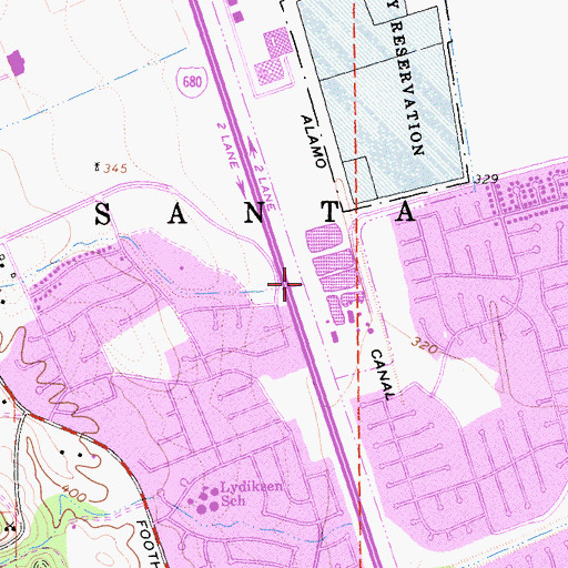 Topographic Map of Gold Creek, CA