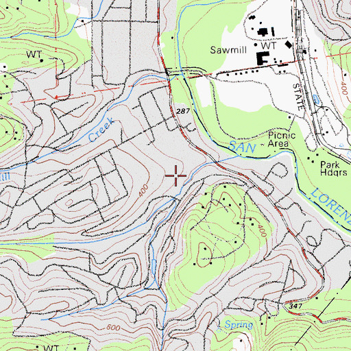 Topographic Map of Gold Gulch, CA