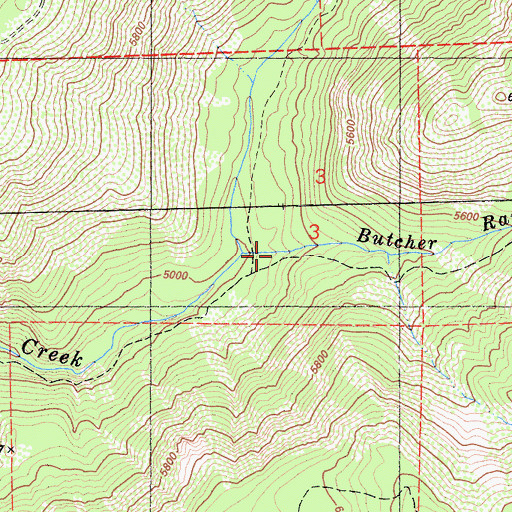 Topographic Map of Gold Valley, CA