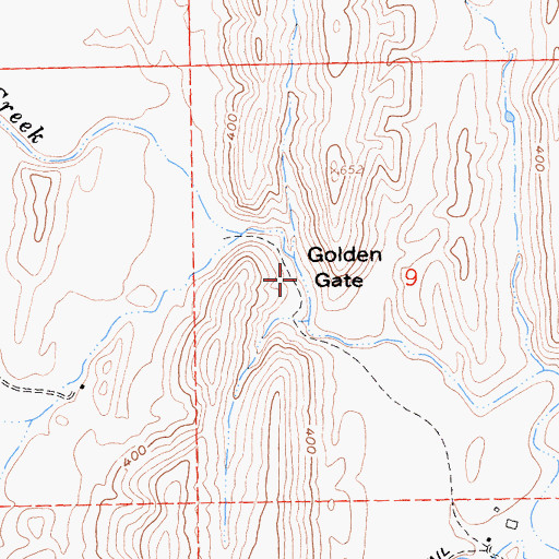 Topographic Map of Golden Gate, CA