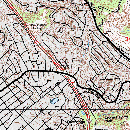 Topographic Map of Golden Gate Seventh Day Adventist Academy, CA