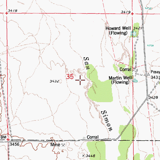 Topographic Map of Buckeye Wash, AZ