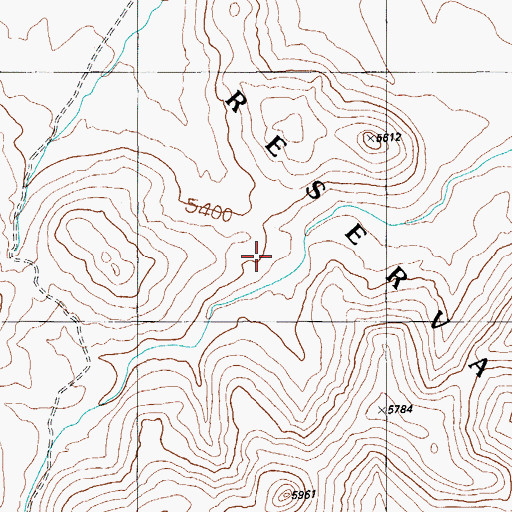Topographic Map of Burdette Dam, AZ