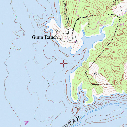 Topographic Map of Gosling Canyon, CA