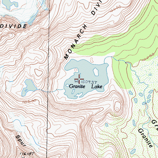 Topographic Map of Granite Lake, CA