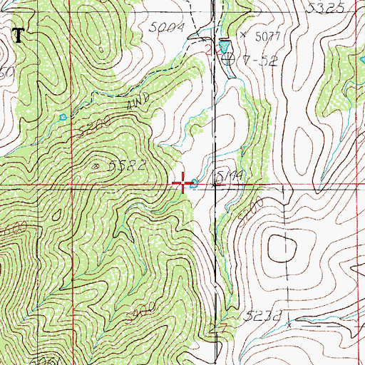 Topographic Map of Cave Tank, AZ