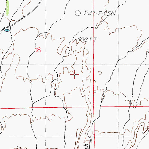 Topographic Map of Chandler Tank, AZ